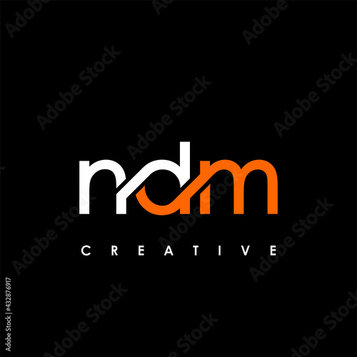 NDM Letter Initial Logo Design Template Vector Illustration photo