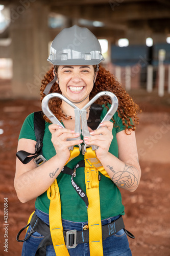 Woman in construction
