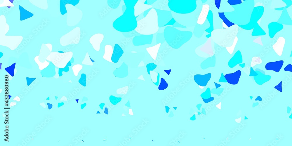 Light blue vector background with random forms.