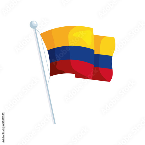 colombian flag pole