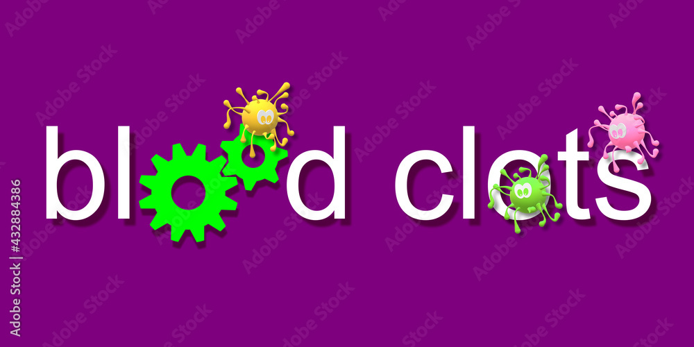 BLOOD CLOT, Coagulation Disorders. Unusual Clotting. Pandemic outbreak. Coronavirus infections. Colorful flamboyant background. Picture of virus. BLOOD CLOT, Coagulation Disorders. Unusual Clotting. Pandemic outbreak. Coronavirus infections. Colorful flamboyant background. Picture of virus.