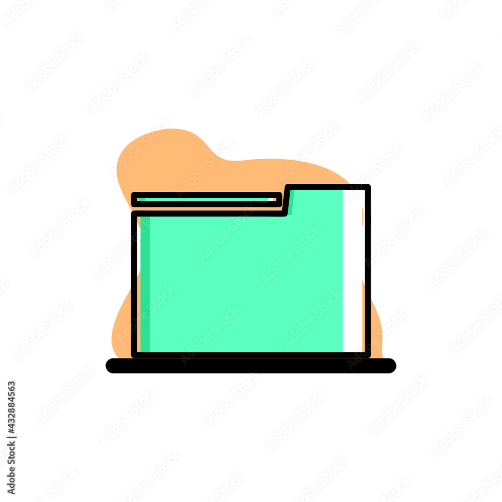 Files Conceptual Vector Icon Illustration Design Files Conceptual Vector Icon Illustration Design