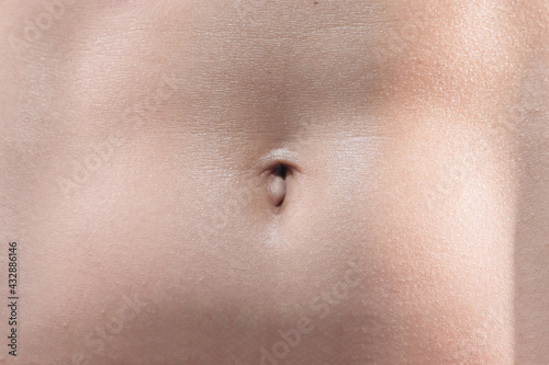 Tableau sur toile Close Up on  Woman Navel