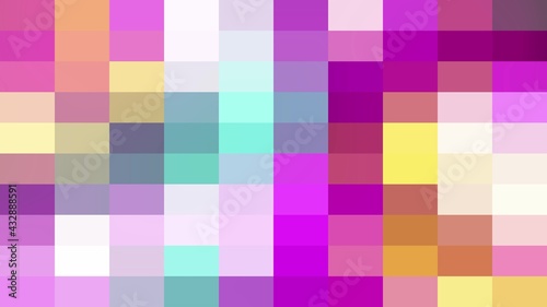 mosaic background, Colorful pixelated gradient animation 