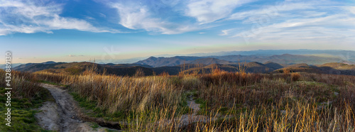 Panorama of the mountains in Pisgah National Forest