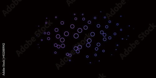 Dark Pink, Blue vector pattern with circles.