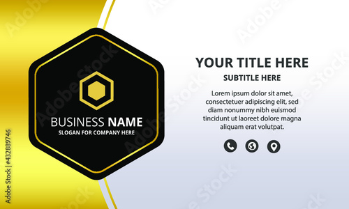 Modern Gold and White Business Background