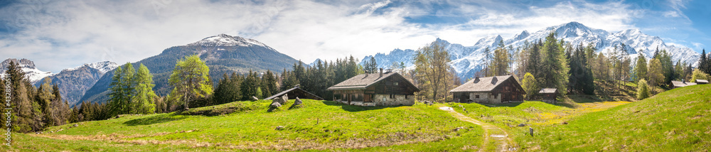 Paysage de montagne près de Chamonix Mont Blanc