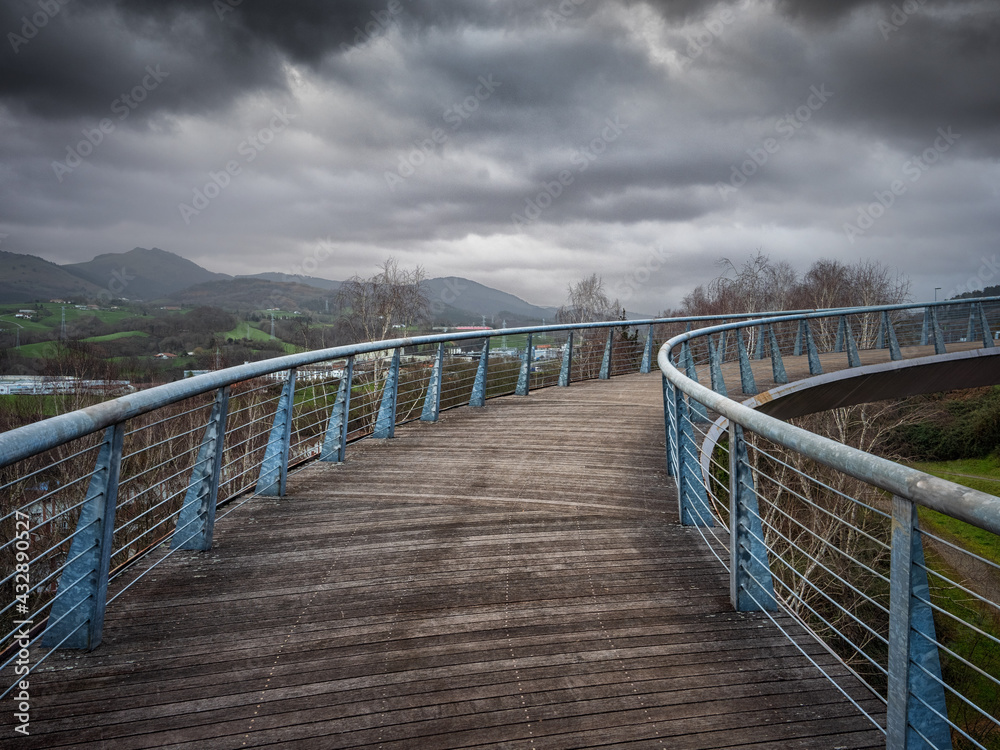Fototapeta premium Footbridge - Errekalde Kalea