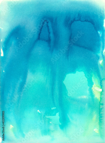 abstract blue spray ink spot