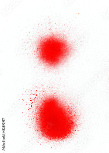 abstract blue spray ink spot