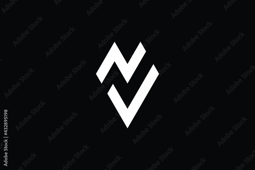 VN logo letter design on luxury background. NV logo monogram initials letter concept. VN icon logo design. NV elegant and Professional letter icon design on black background. N V VN NV VN logo letter design on luxury background. NV logo monogram initials letter concept. VN icon logo design. NV elegant and Professional letter icon design on black background. N V VN NV