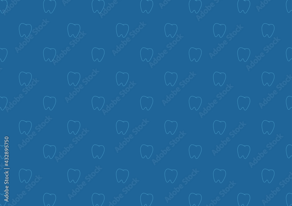 Teeth pattern wallpaper. Teeth symbol vector. Stock Vector | Adobe Stock