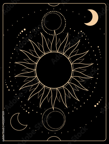 astronomical esoteric composition of the sun, moon and stars
