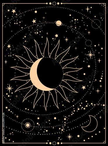 astronomical esoteric composition of the sun, moon and stars
