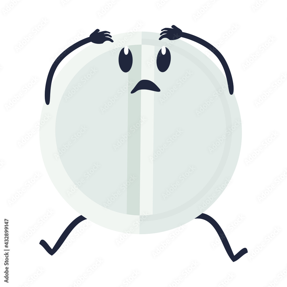 Pill character flat medicine. Vector illustration. Pill character flat medicine. Vector illustration.