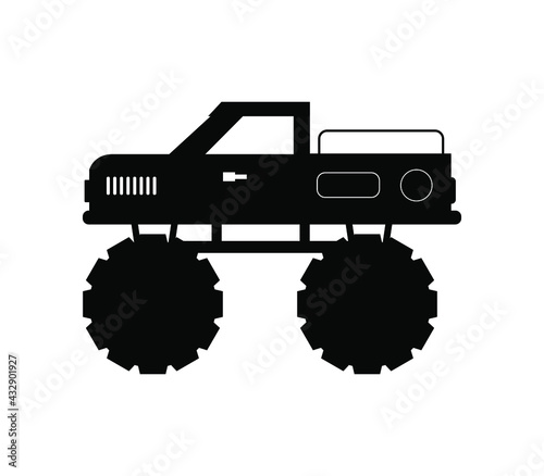 Monster car icon