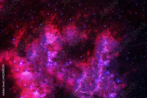 Pink gas galaxy, on a dark background. Elements of this image were furnished by NASA.