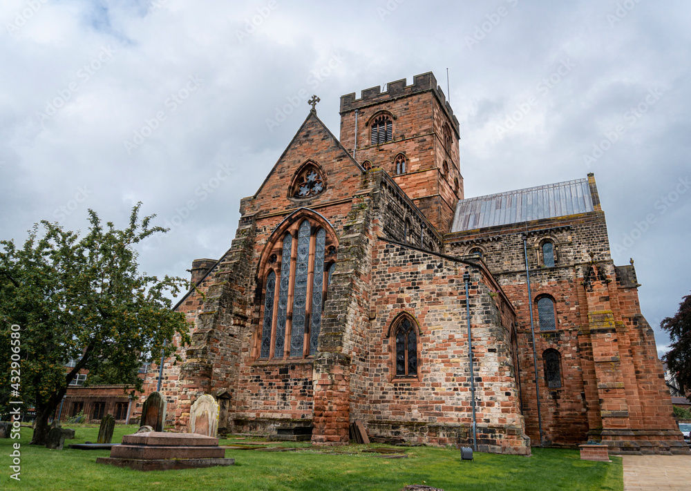 Carlisle Cathedral in the city of Carlisle, Cumbria, UK
