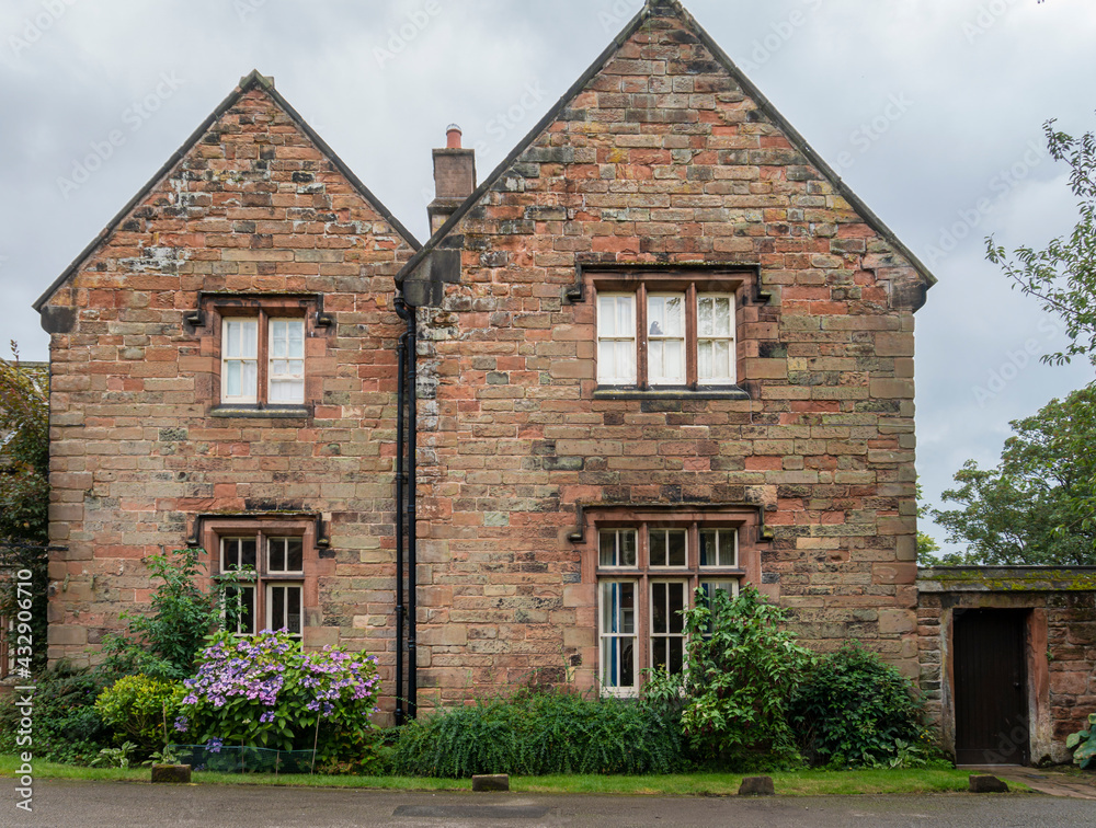 Red bricked building in the city of Carlisle, UK