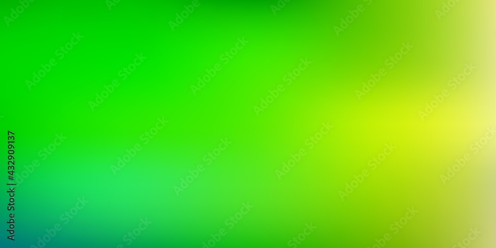 Light green, yellow vector blurred template.