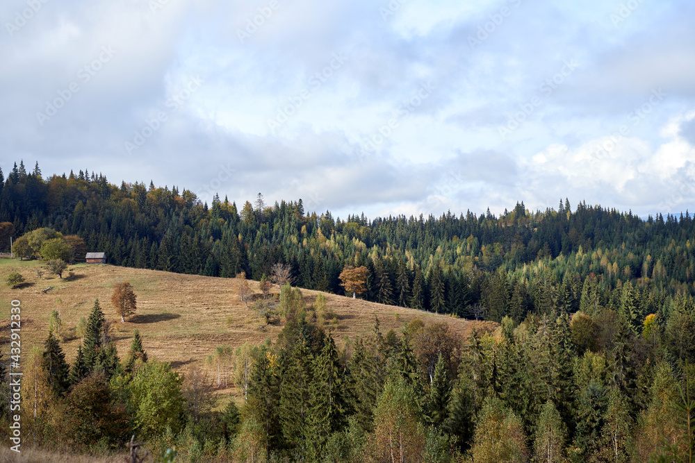mountain landscape with cloud sky Carpathian Ukraine mountain landscape with cloud sky Carpathian Ukraine