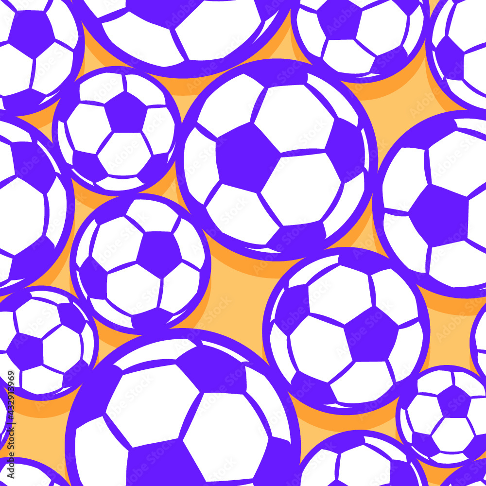 Seamless pattern with football soccer ball vector digital paper design. Ideal for wallpaper, cover, wrapper, packaging, fabric design and any kind of decoration Seamless pattern with football soccer ball vector digital paper design. Ideal for wallpaper, cover, wrapper, packaging, fabric design and any kind of decoration