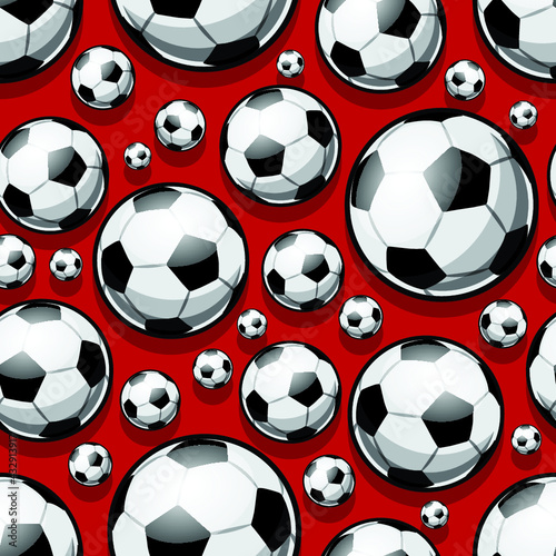 Football soccer ball seamless pattern vector digital paper design. Ideal for wallpaper  cover  wrapping paper  packaging  textile design and any kind of decoration