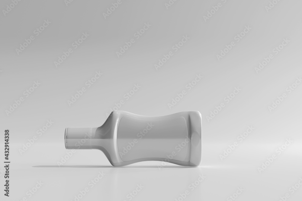 Isolated Plastic Sauce Bottle 3D Rendering Isolated Plastic Sauce Bottle 3D Rendering