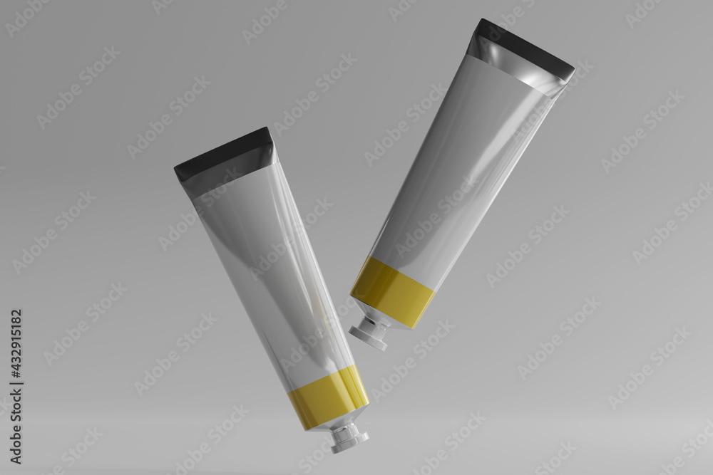 Isolated Paint Tube 3D Rendering Isolated Paint Tube 3D Rendering