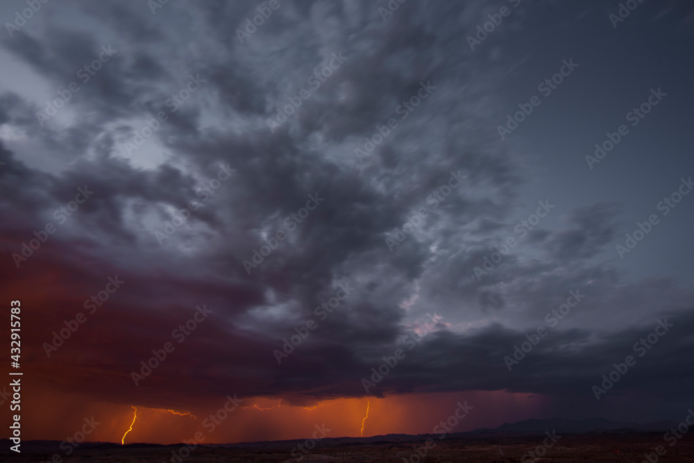 Dark Storm cloud with lightning