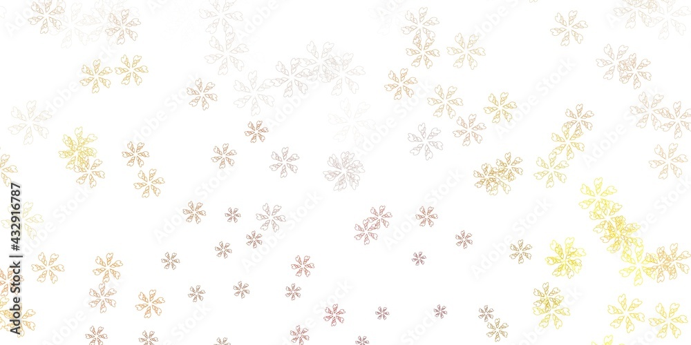 custom made wallpaper toronto digitalLight green, yellow vector abstract background with leaves.