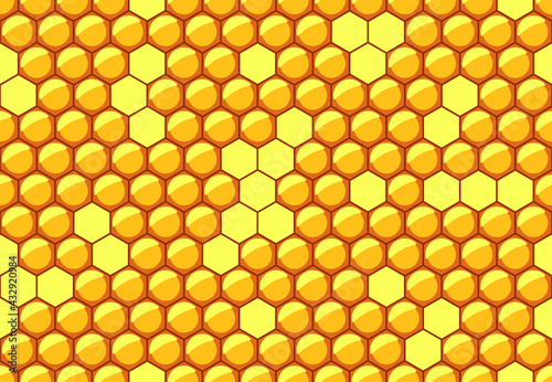 Honeycomb seamless ornament