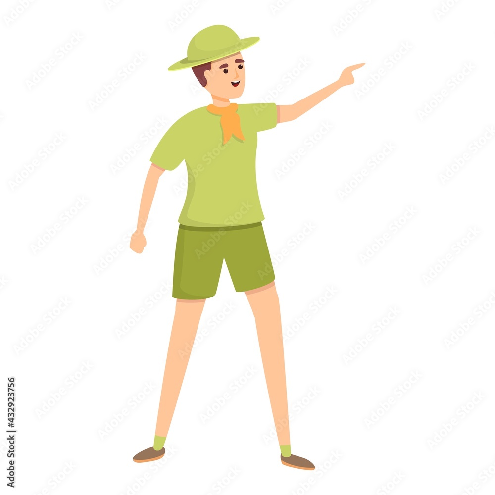 Scouting game icon. Cartoon of Scouting game vector icon for web design isolated on white background Scouting game icon. Cartoon of Scouting game vector icon for web design isolated on white background