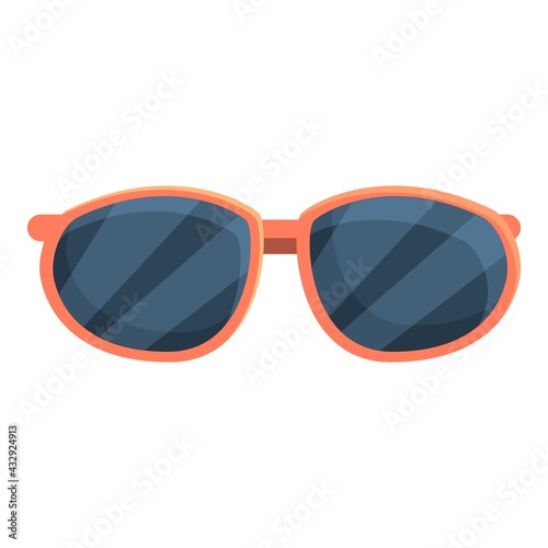 Safari sunglasses icon. Cartoon of Safari sunglasses vector icon for web design isolated on white background
