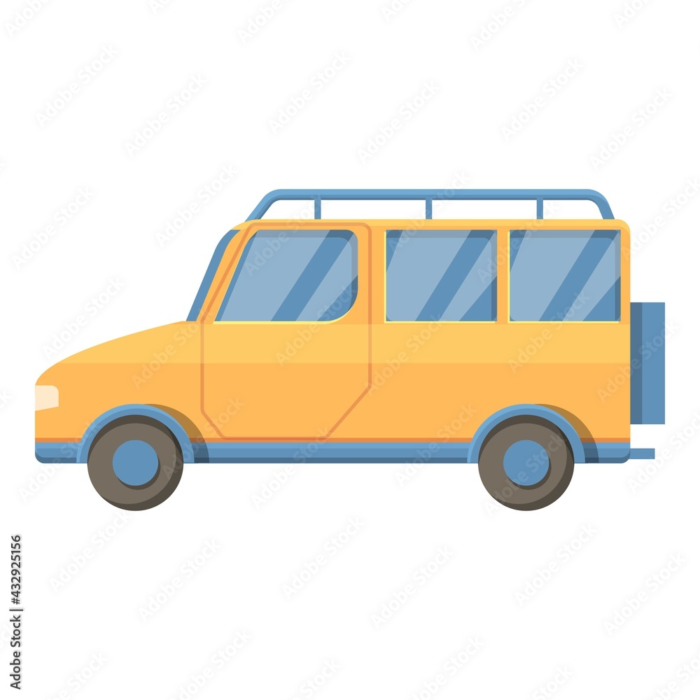 Safari jeep icon. Cartoon of Safari jeep vector icon for web design isolated on white background