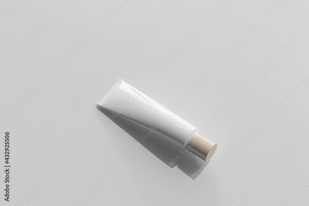 Isolated Cosmetic Cream Tube 3D Rendering Isolated Cosmetic Cream Tube 3D Rendering