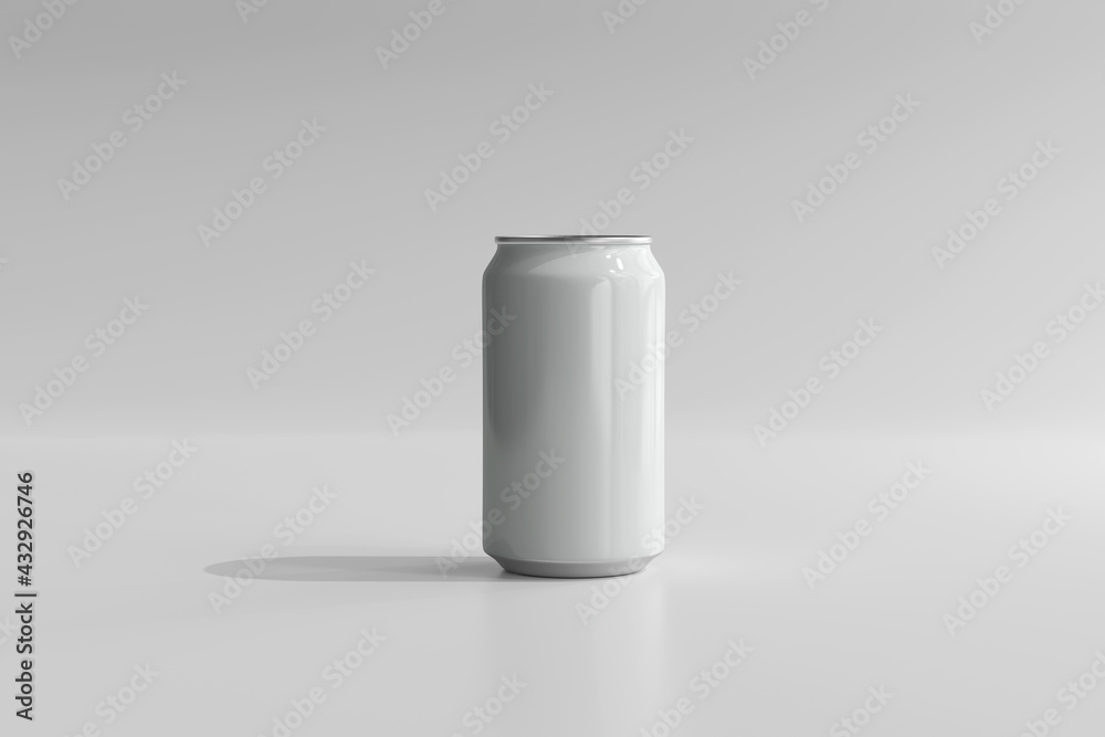 250ml Stubby Soda or Beer Can and Bottle 3D Rendering 250ml Stubby Soda or Beer Can and Bottle 3D Rendering