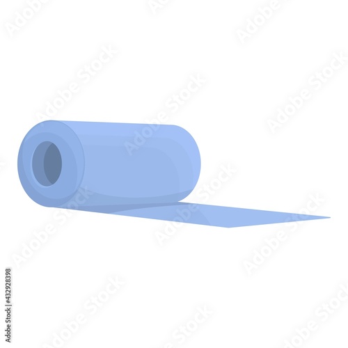 Sewing textile roll icon. Cartoon of Sewing textile roll vector icon for web design isolated on white background
