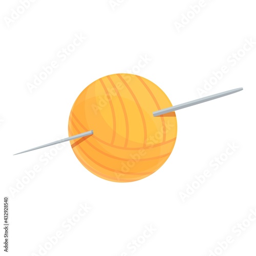 Thread ball icon. Cartoon of Thread ball vector icon for web design isolated on white background