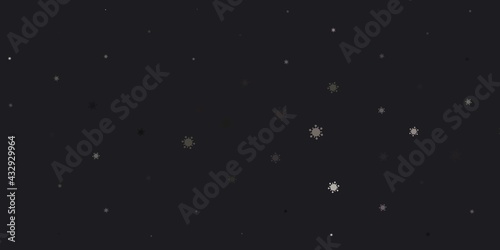 Light gray vector template with flu signs.