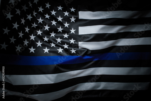 Police Thin Blue Line Flag