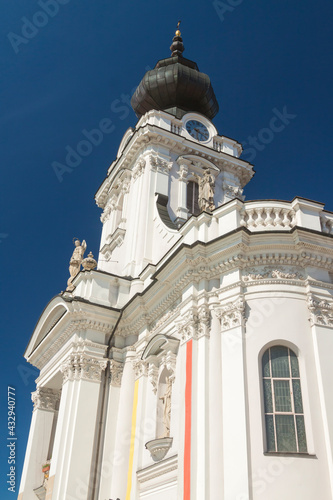 Poland, Malopolska, Wadowice, Market Square, Basilica