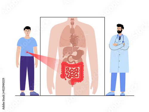 Pain in male body