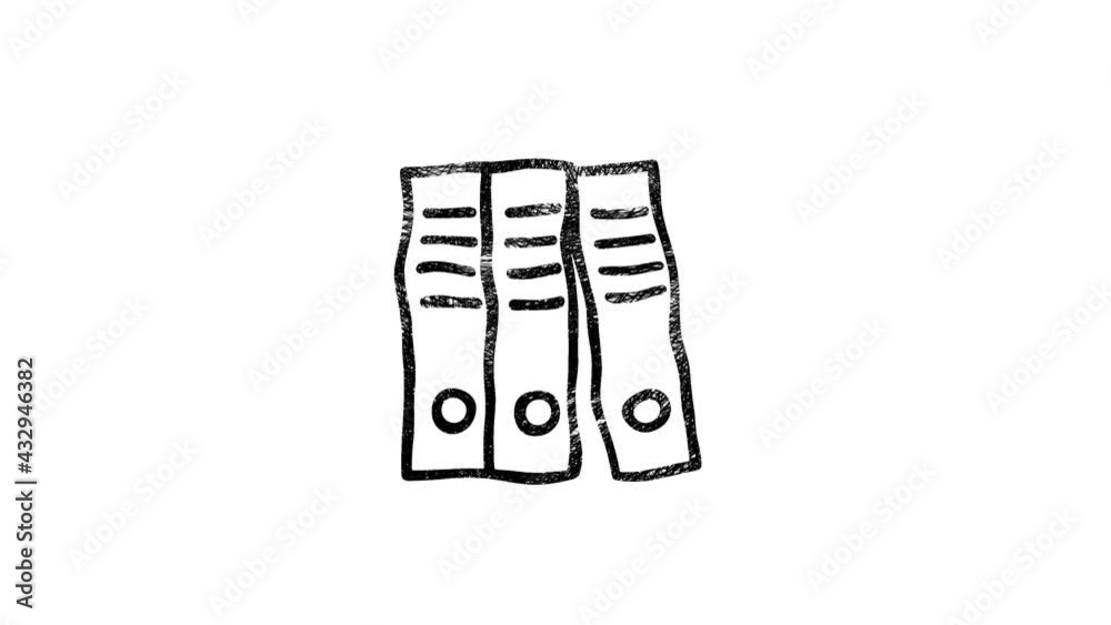 Office icon. Hand draw shadow icon. Office, great design for any purposes. Motion graphics. Office icon. Hand draw shadow icon. Office, great design for any purposes. Motion graphics.
