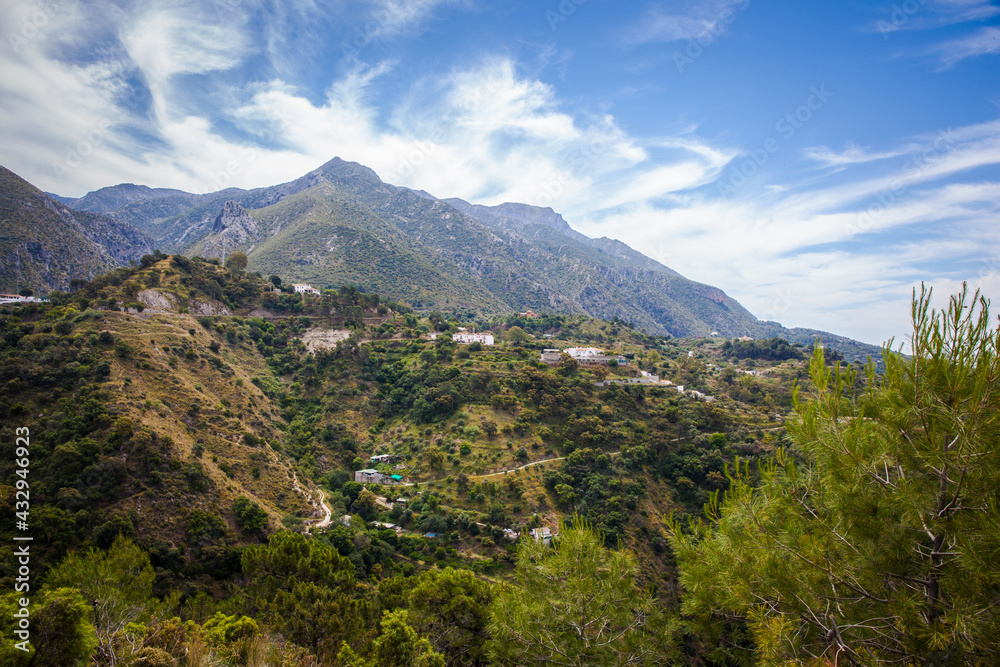 Municipality of Istan in the region of Sierra de las nieves, province of Malaga, Andalusia, Spain.