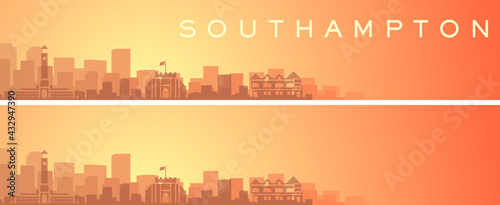 Southampton Beautiful Skyline Scenery Banner