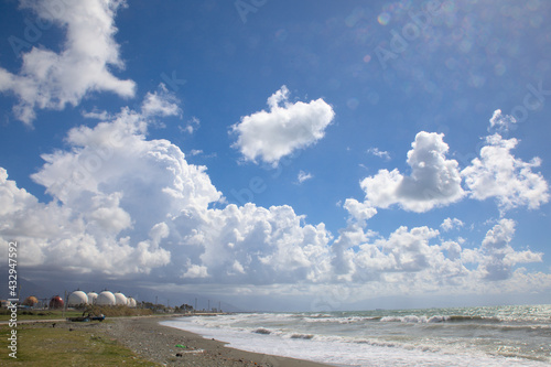 Paesaggio della spiaggia di Dortyol - Turchia photo