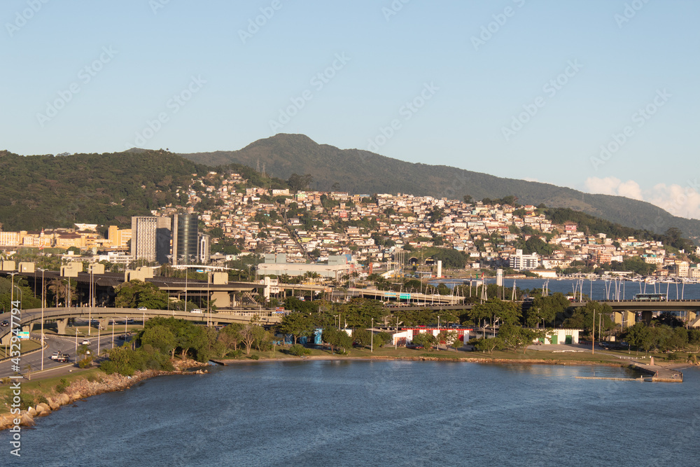 Morros e rodovias de Florianópolis, florianopolis, santa catarina, brasil