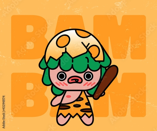 Kawaii Prehistoric Character